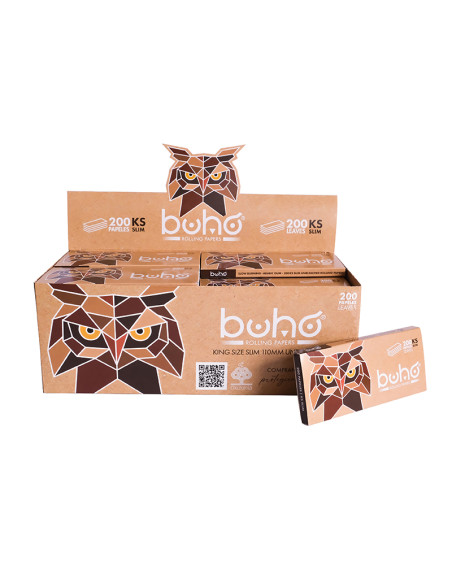 PAPEL BUHO NATURAL KING SIZE SLIM 200 110MM