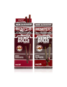 HEMPER - 2PK KING SIZE ROLLS BASIC - HEMP PAPER - SWEET (DISPLAY 12 UN