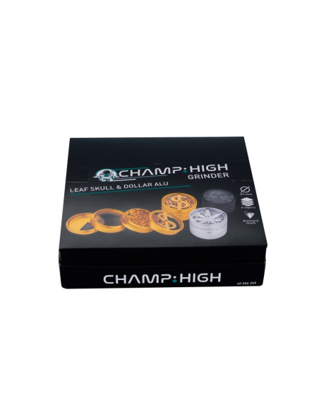 GRINDER HOJA, CALAVERA, DOLAR  (63MM) - DISPLAY 9 UNIDADES - COLORES V