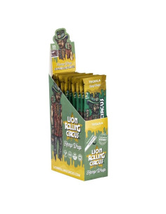 LION ROLLING CIRCUS HEMP WRAP TEQUILA (DISPLAY 25 SOBRES)