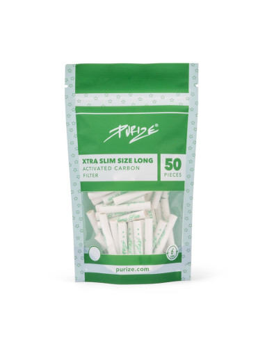 FILTROS PURIZE XTRA SLIM SIZE LONG (50 UDS / BOLSA) BLANCO