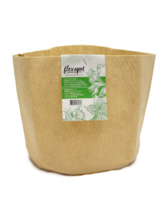 FLEXAPOT MACETA TEXTIL BEIGE 11,4 LITROS (3 GAL) (5 UNIDADES)