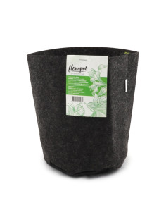 FLEXAPOT MACETA TEXTIL GRIS 3,8 LITROS (1 GAL) (5 UNIDADES)