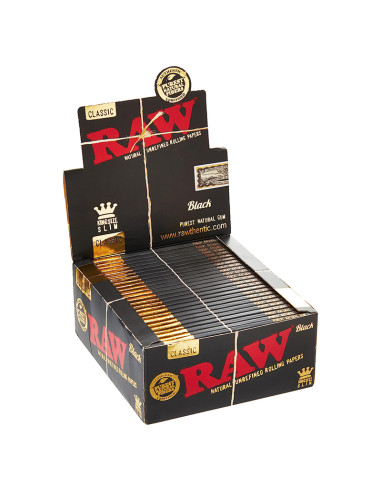 PAPEL RAW BLACK KING SIZE (50 LIBRITOS)