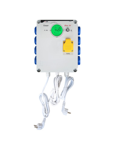 TEMPORIZADOR GSE TIMER BOX IV 8 x 600 W + CALENTADOR (32 AMPERIOS)