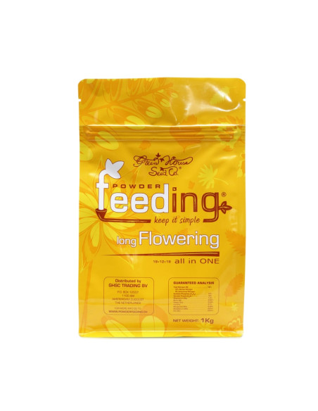 GREEN HOUSE POWDER FEEDING LONG FLOWERING 25 KG, (ESP,ENG,FR,DE - LABE
