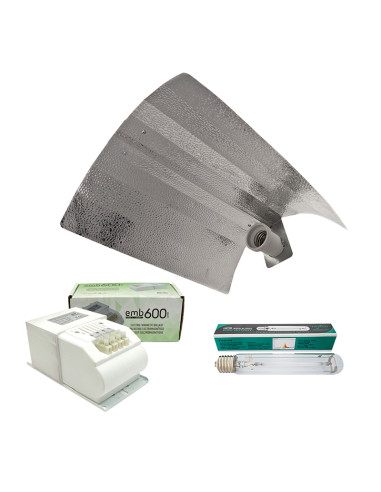 KIT BALASTRO EMB 600 W + BOMBILLA FERTRASO 600W HPS E40 FITTING + REFL
