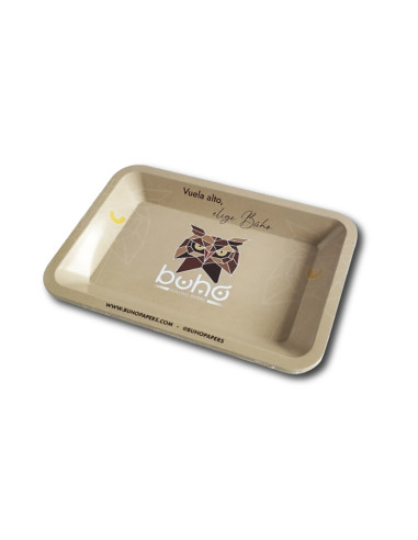 BANDEJA PEQUEÑA BUHO NATURAL 18X14CM