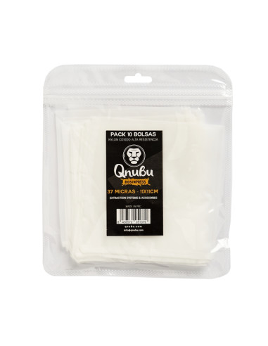BOLSA QNUBU ROSIN PRESS 120 MICRAS (11 X 11 CM) PACK 10 UNIDADES