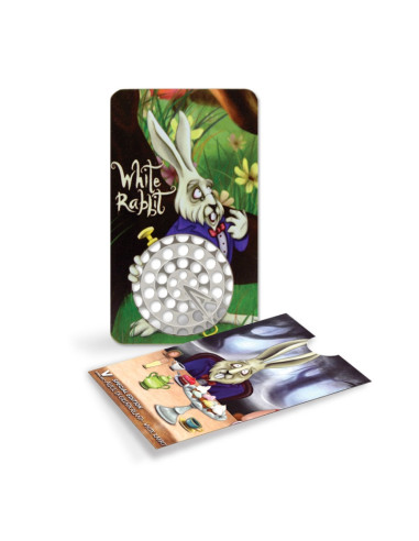 TARJETA MOLEDORA CONEJO BLANCO