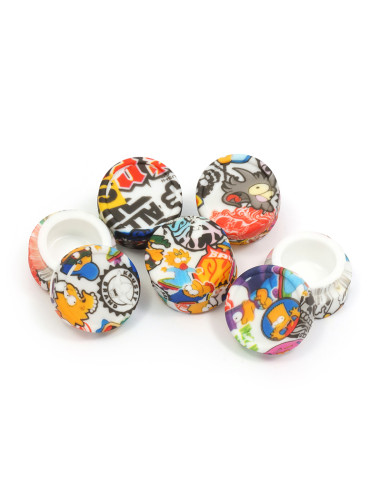 CONTENEDOR DE SILICONA 5 ML CON IMPRESION WATER TRANSFER