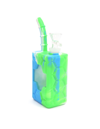 BONG DE SILICONA TANQUE DE GASOLINA CON BOL DE VIDRIO