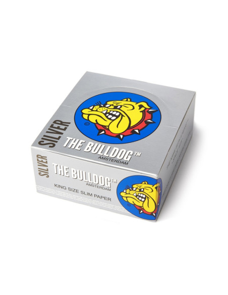 PAPEL THE BULLDOG KING SIZE SLIM SILVER (50 LIBRILLOS)