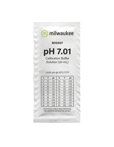 LIQUIDO CALIBRADOR PH 7.01 (25X20ML)  MILWAUKEE