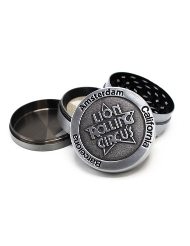 LION ROLLING CIRCUS GRINDER METAL 4 PARTES (DISPLAY 12 UNIDADES)