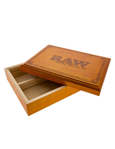 RAW WOODEN ROLLER BOX