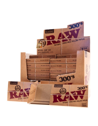 PAPEL RAW 1 1/4 (300 PAPELILLOS) 40 LIBRILLOS