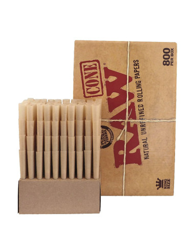 RAW CONOS KING SIZE CLASSIC CAJA 800PCS