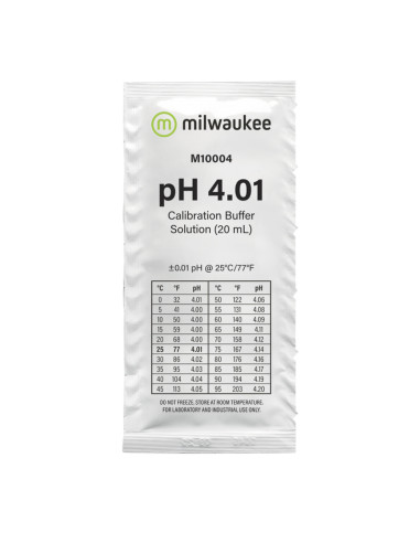 LIQUIDO CALIBRADOR PH 4.01 (25X20ML)  MILWAUKEE
