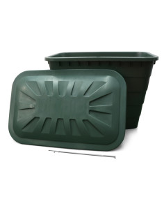 DEPOSITO VERDE RECTANGULAR 520L