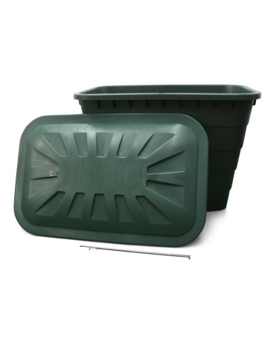 DEPOSITO VERDE RECTANGULAR 520L