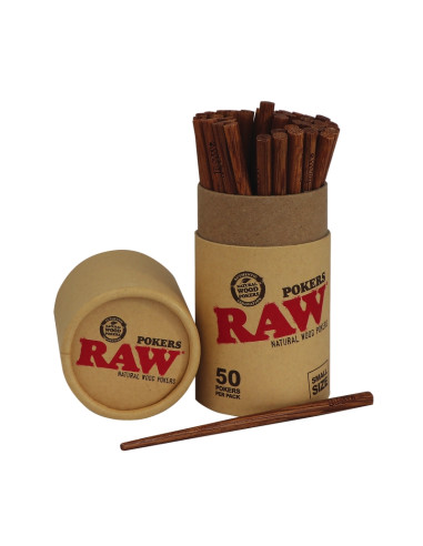 RAW NATURAL POKERS SMALL (50 POKERS)