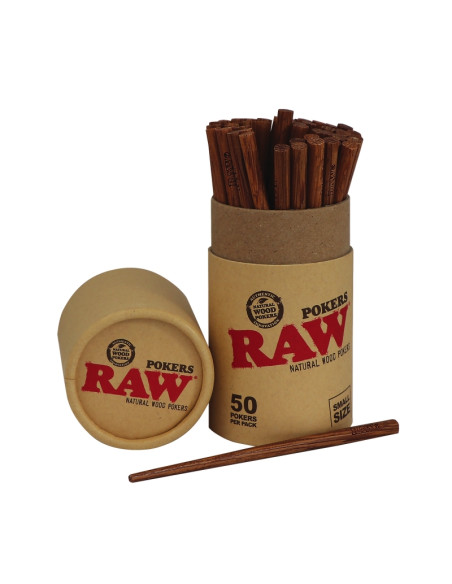 RAW NATURAL POKERS SMALL (50 POKERS)