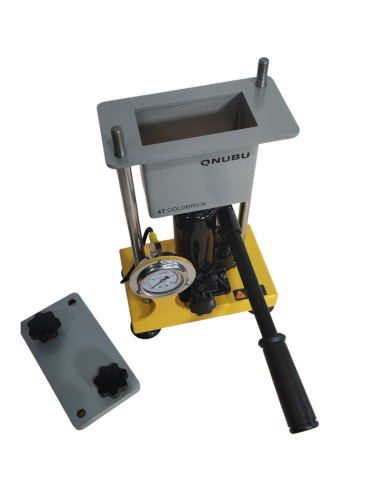 PRENSA QNUBU PRESS COLD BRICK CON MANOMETRO - MANUAL 4 TONELADAS  (MOL
