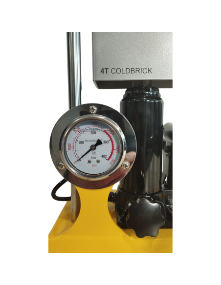 PRENSA QNUBU PRESS COLD BRICK CON MANOMETRO - MANUAL 4 TONELADAS  (MOL