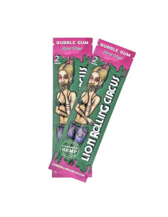 LION ROLLING CIRCUS HEMP WRAP BUBBLE GUM (DISPLAY 25 SOBRES) 2