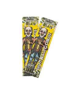 LION ROLLING CIRCUS HEMP WRAP TERPENES GELATO (DISPLAY 25 SOBRES) 2