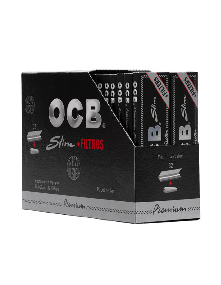 PAPEL DE FUMAR OCB KING SIZE PREMIUM + TIPS (32 LIBRILLOS)