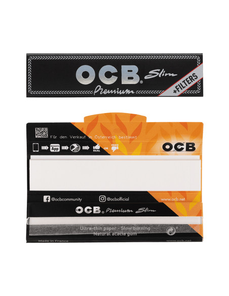 PAPEL DE FUMAR OCB KING SIZE PREMIUM + TIPS (32 LIBRILLOS)