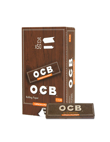 PAPEL DE FUMAR OCB VIRGIN 1.1/4 (25 LIBRILLOS)