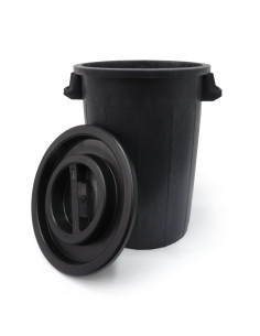 DEPOSITO REDONDO CON TAPA 75L.