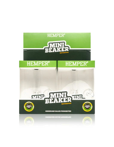 HEMPER - MINI BEAKER BONG (DISPLAY 4 U)