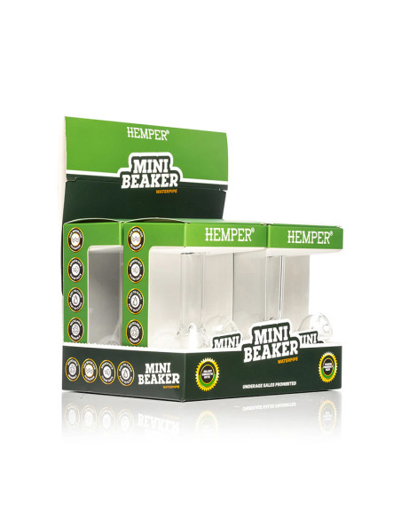 HEMPER - MINI BEAKER BONG (DISPLAY 4 U)