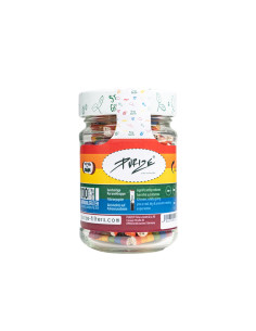 FILTROS PURIZE XTRA SLIM (100 UDS / TARRO CRISTAL) RAINBOW