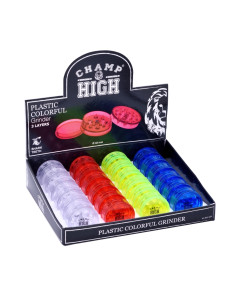 GRINDER PLASTICO BASICO (42 MM) - DISPLAY 24 UDS - COLORES VARIOS - CH