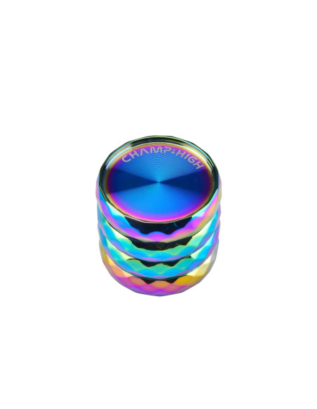 GRINDER ROMBO ARCO IRIS (40 MM) 4-PARTES CHAMP HIGH (DISPLAY 9 UNIDADE