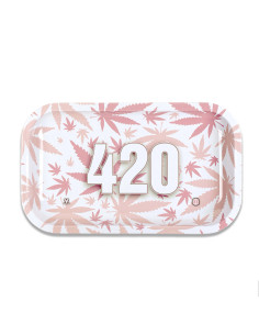BANDEJA METALICA DE LIAR 27X16 CM - 420 ROSA