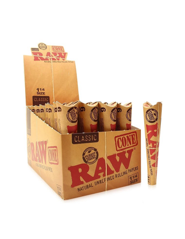 RAW CONOS CLASSIC 1 1/4 192PCS (PACK 6)