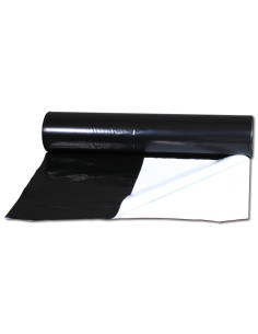 PLASTICO REFLECTANTE NEGRO-BLANCO 2X100 METROS 85 MICRAS