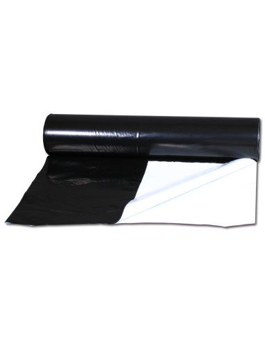 PLASTICO REFLECTANTE NEGRO-BLANCO 2X100 METROS 85 MICRAS