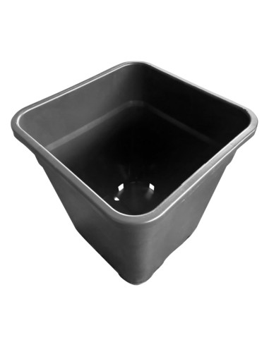 MACETA PURE NEGRA CUADRADA 25LTR (33X33X35CM) (23 UDS) PURE FACTORY