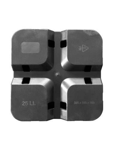 MACETA PURE NEGRA CUADRADA 25LTR (33X33X35CM) (23 UDS) PURE FACTORY