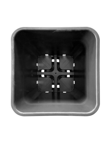 MACETA PURE NEGRA CUADRADA 25LTR (33X33X35CM) (23 UDS) PURE FACTORY