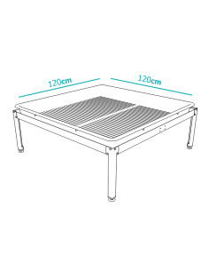 SOPORTE PARA BANDEJAS DE CULTIVO (120X120CM) 2
