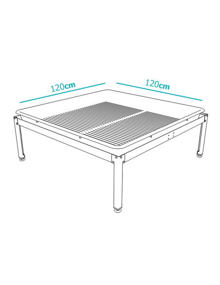 SOPORTE PARA BANDEJAS DE CULTIVO (120X120CM)