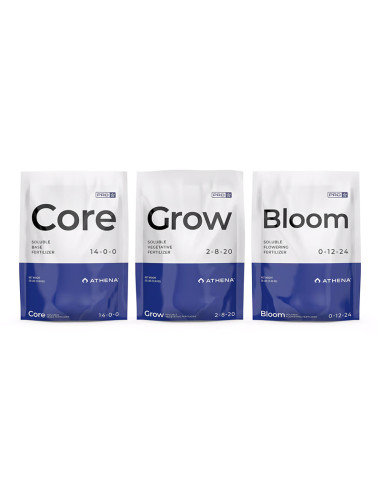 ATHENA - PRO MIX KIT (GROW BLOOM CORE 3 X 0,9 KG)